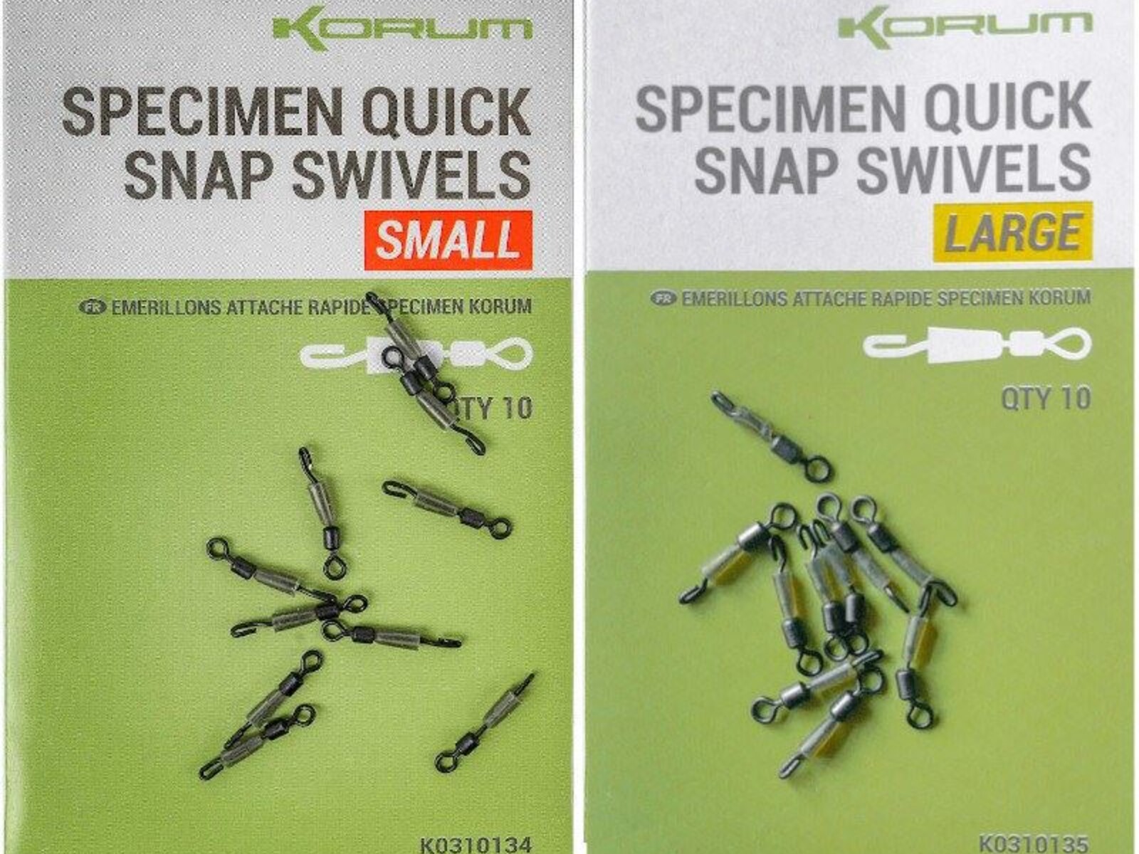 Korum Specimen Quick Snap Swivels