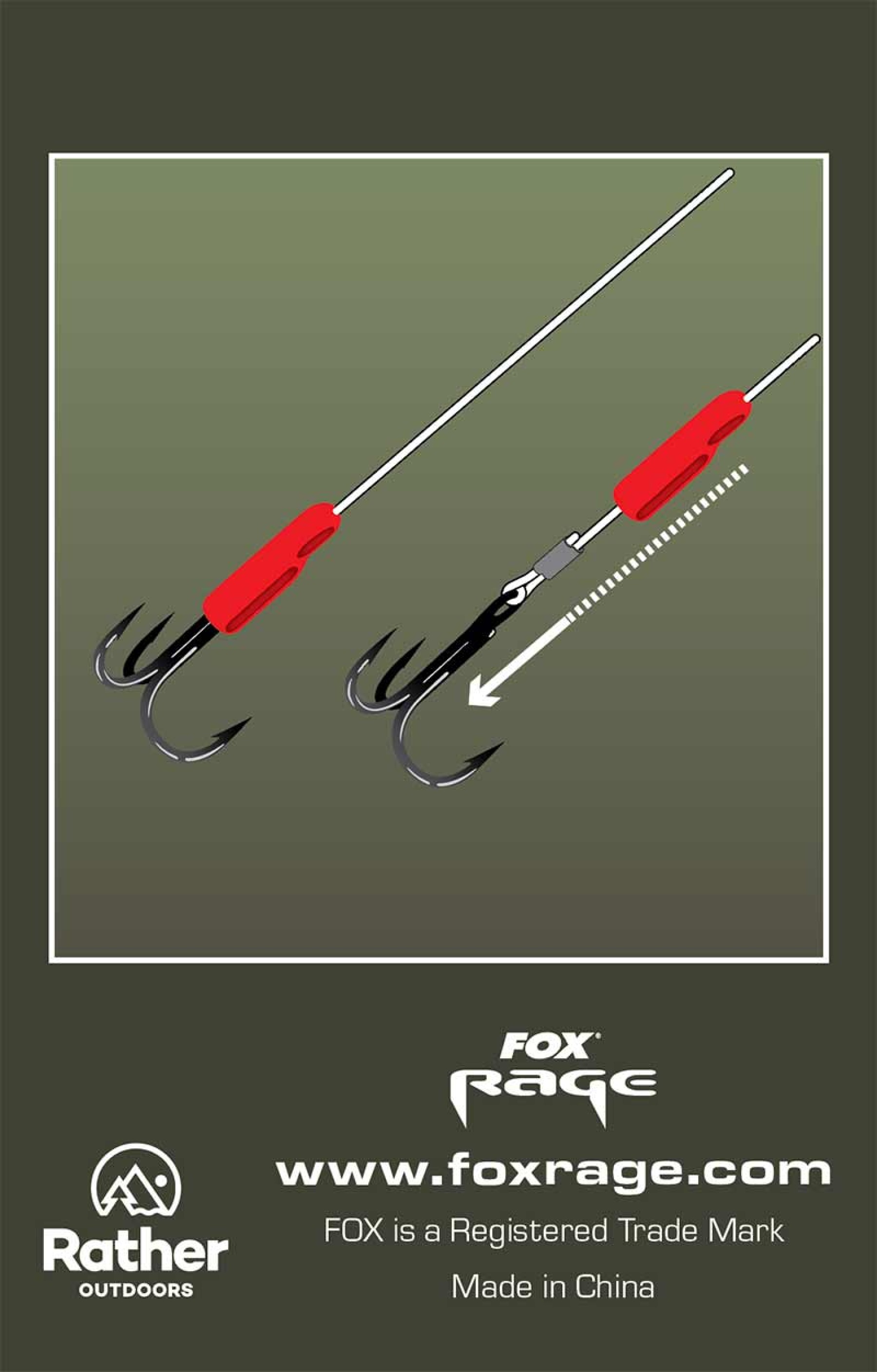 Fox Rage Predatore Galleggiante Traccia/Luccio Attrezzatura Pesca - Foto 7